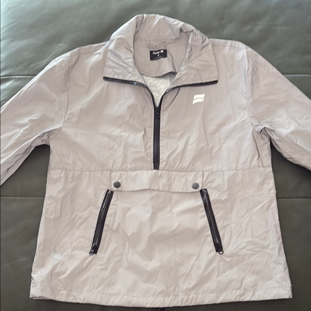Hurley Gray Windbreaker Jacket